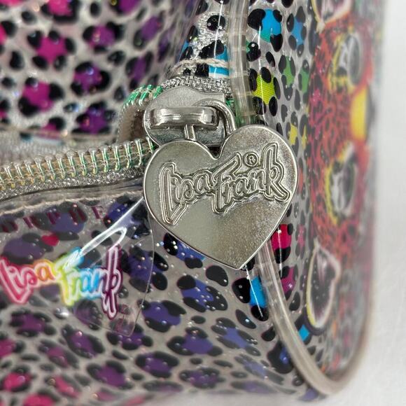 Lisa Frank x Morphe Leopard Pouch Pencil Cosmetic Travel Zip Top Plastic 8 Inch - Picture 4 of 9